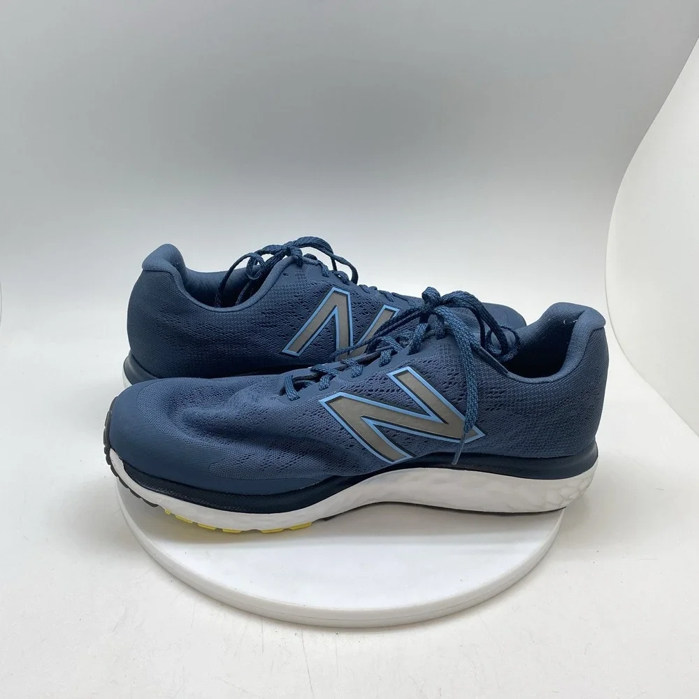 New Balance Sneakers Mens 11.5 4E Fresh Foam 680 M680CN7 Blue Athletic Running